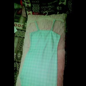 I am selling a blue and white dress.